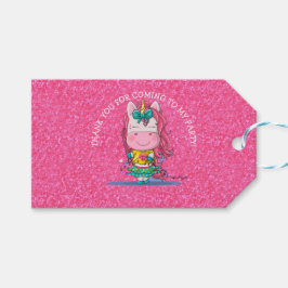 ユニコーンパーティーレインボーありがとうギフトラベル ギフトタグ