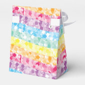 ユニコーンパーティーレインボーグリッター パーソナライズされた フェイバーボックス (裏面サイド)