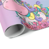 ユニコーンパーティーレインボープライドラッピング紙 ラッピングペーパー (ロールコーナー)