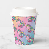 ユニコーンパーティーレインボー紙カップ 紙コップ (正面)