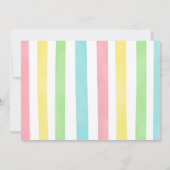 ユニコーンパーティー写真招待状 招待状 (裏面)