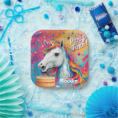 ユニコーンパーティー紙プレート ペーパープレート (パーティー)