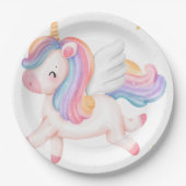 ユニコーンパーティー紙プレート ペーパープレート (正面)