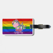 ユニコーンパーティー虹 ラゲッジタグ (裏面横)