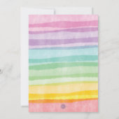 ユニコーンパーティー魔法の赤ちゃんシャワー 招待状 (裏面)