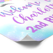 ユニコーンパーティー ウェルカムサイン 装飾 ポスター (角)