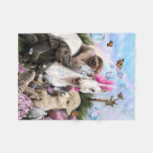 ユニコーンパーティー フリースブランケット (正面(横))