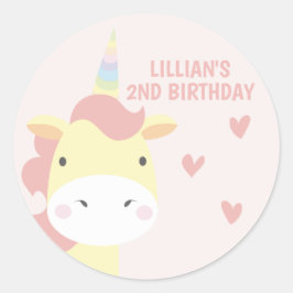 ユニコーンパーティー ラウンドシール