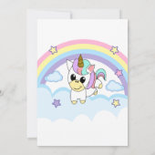 ユニコーンパーティー 招待状 (裏面)