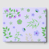 ユニコーンパープルグリッターパーソナライズされたベビーシャワー ゲストブック (裏面)