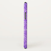 ユニコーンパープルグリッターピンクパーソナライズされたク Case-Mate iPhoneケース (裏面/右)