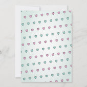 ユニコーンパープルバースデーパーティツインズガールズ招待状 招待状 (裏面)