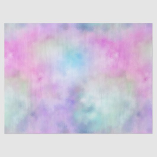 ユニコーンパープルピンクアクア 薄葉紙 (正面)