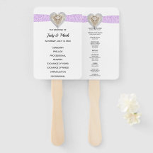 ユニコーンパープルレース結婚式 プログラムファン