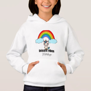 ユニコーンビベス魔法フード付#kidshoodies
