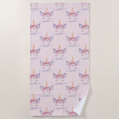 ユニコーンビーチタオル ビーチタオル (正面)