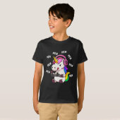 ユニコーンピューUnicorns恋人ビデオゲームゲーマーギ Tシャツ (正面フル)