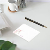 ユニコーンピンクのホワイトネーム女の子 ポストイット