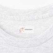 ユニコーンピンクのホワイトネーム女の子 ラベル (貼付)