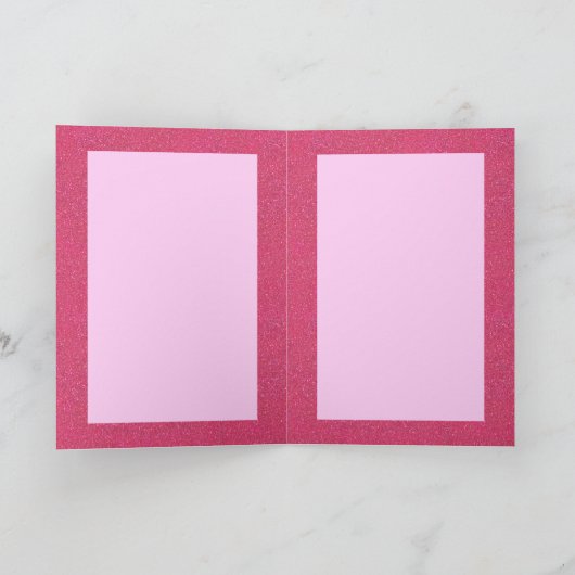 ユニコーンピンクの幸せな魔法の日1日 カード (内部)