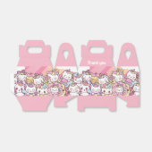 ユニコーンピンクの誕生日パーティー フェイバーボックス (折り畳みなし)