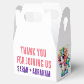 ユニコーンピンクパープルレインボーお洒落ズ結婚ズ フェイバーボックス (オープン)