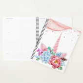 ユニコーンピンクフローラ新学期 プランナー手帳 (ディスプレー)