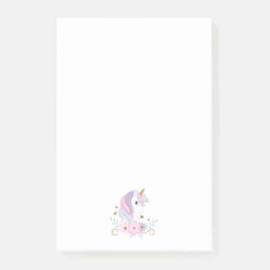 ユニコーンピンクブルーガーリー金ゴールド ポストイット (正面)
