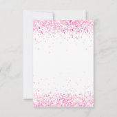 ユニコーンピンクホワイトハッピーバースデー カード (裏面)