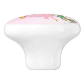 ユニコーンピンク金ゴールドガーリースポット セラミックノブ (側面)