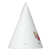 ユニコーンピンク金ゴールド誕生パーティー パーティーハット (左)