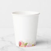 ユニコーンピンク金ゴールド誕生パーティー  紙コップ (裏面)