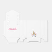 ユニコーンピンク&金ゴールド誕生日 フェイバーボックス (折り畳みなし)