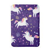 ユニコーンファンクラブパターンかわいい バスマット (正面縦)