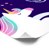 ユニコーンファンクラブパターンかわいい ポスター (コーナー)