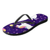 ユニコーンファンクラブパターン包装紙 ビーチサンダル (アングル)