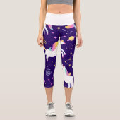 ユニコーンファンクラブパターン カプリレギンス (正面)