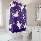 ユニコーンファンクラブパターン シャワーカーテン (インサイチュ)