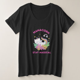 ユニコーンファンクラブマジカルTシャツ プラスサイズTシャツ
