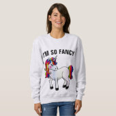 ユニコーンファンシーTシャツだ スウェットシャツ (正面フル)