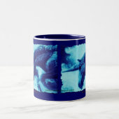 ユニコーンファンタジーアート子供の飲みマグ ツートーンマグカップ (中央)