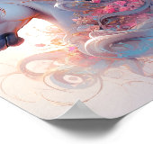 ユニコーンファンタジーアート ポスター (角)