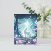 ユニコーンファンタジーアート ポストカード (スタンド正面)