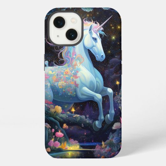 ユニコーンファンタジーアート iPhoneケース (裏面)