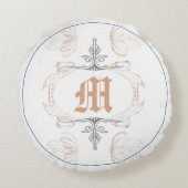 ユニコーンファンタジーイラストレーションモノグラム ラウンドクッション (裏面)