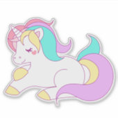 ユニコーンファンタジーイラストレーション シール (正面)