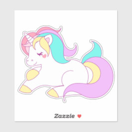 ユニコーンファンタジーイラストレーション シール