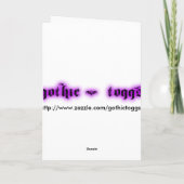 ユニコーンファンタジーグリーティングカード カード (裏面)