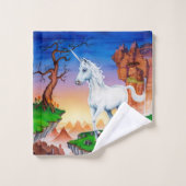 ユニコーンファンタジー浴室セットタオル バスタオルセット (ウォッシュタオル)