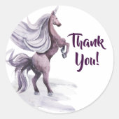 ユニコーンファンタジー |パープルマジカルパーティーありがとう ラウンドシール (正面)
